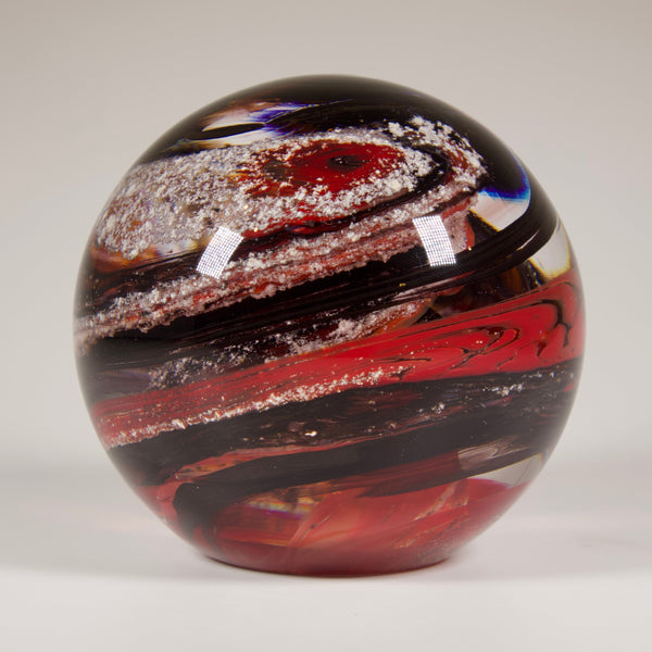 Cremation Ashes round paperweight