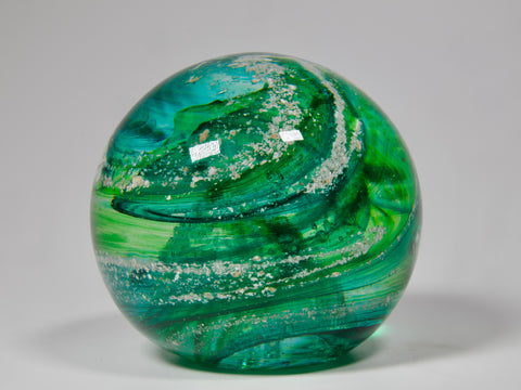 Cremation Ashes round paperweight