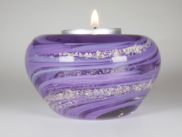 Cremation Ashes Glass Tea light